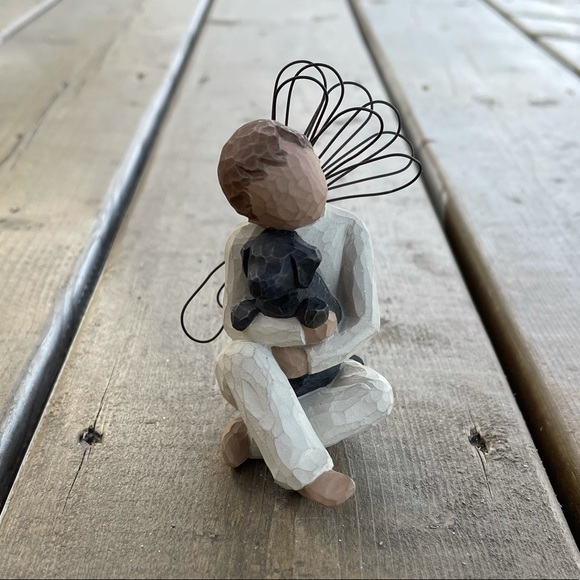 Willow Tree Angel of Comfort Boy with Dog Figurine Lordi 2001 - Picture 1 of 8